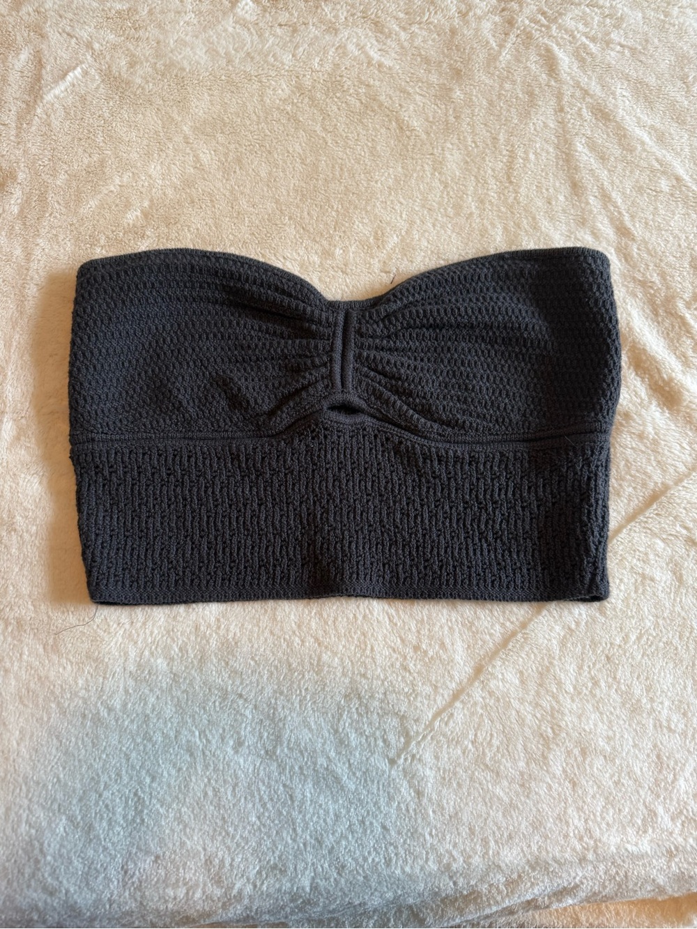 American Eagle Cinch Front Crochet Tube Top